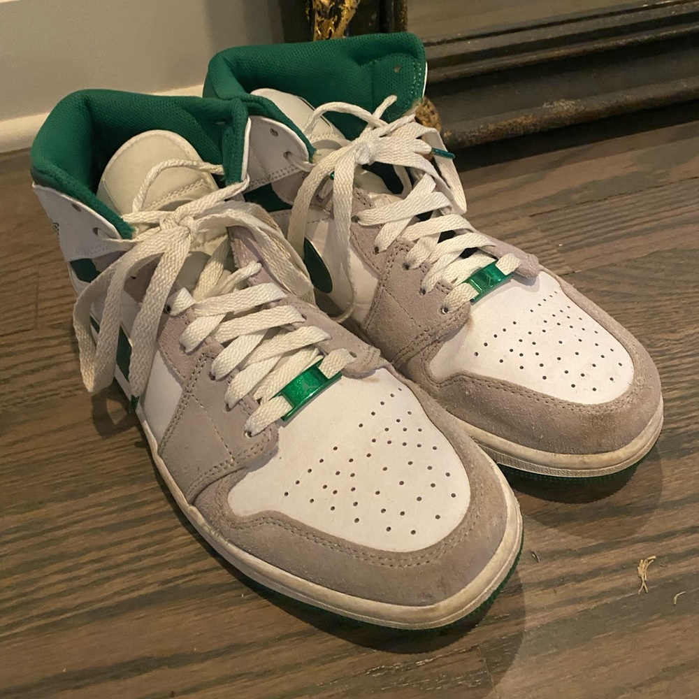 Nike mens Jordan 1 Mid SE ‘Grey Pine Green’ DC7294-103 size 8.5